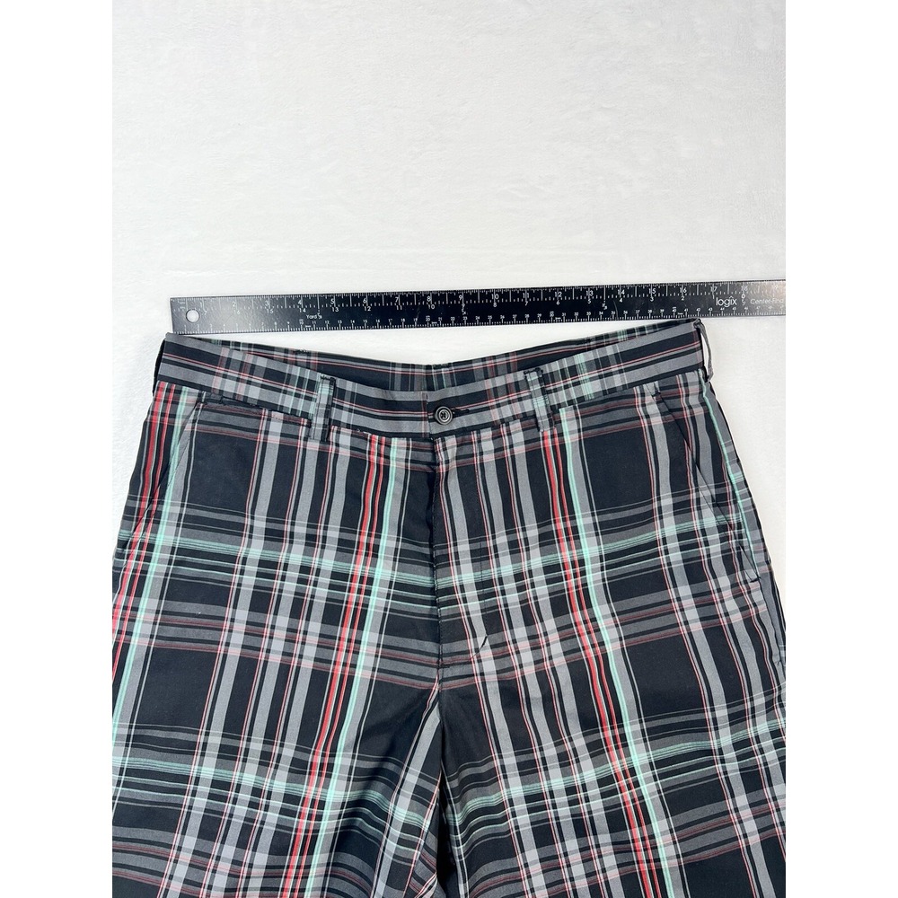 PGA Tour Pro Series Mens Size 34 Black Plaid Chino Golf‎ Shorts - Picture 8 of 11